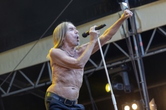 Iggy Pop, singer, actor, punk, rock, USA, live open air at the Citadel Music Festival, 19.06.2025,