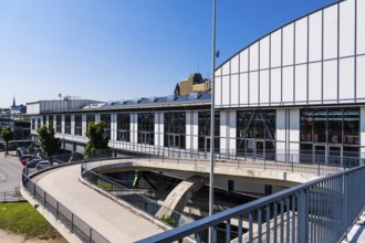 Carriage shed at the Oberbarmen terminus of the suspension railway in Wuppertal, Germany