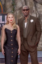 Scarlett Johansson and Mahershala Ali at the German premiere of the adventure film Jurassic World: