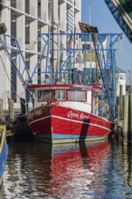Commercial fishing boat Queen Angel at dock in the commercial section of the Biloxi Small Craft