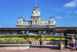 Entrance to the Magic Kingdom at Walt Disney World, Orlando, Florida