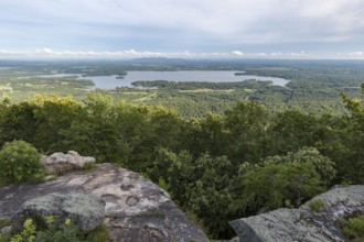 View of Weiss Lake from Cheyene Rock Village park near Leesburg, Alabama