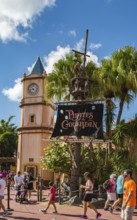 Enchanted Tiki Room attraction in the Adventure Land area of Magic Kingdom at Walt Disney World,