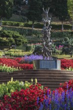 Continuity sculpture in Mae Fah Luang Gardens within the Doi Tung tourist attraction in Chiang Rai,