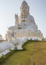 Guan Yin (Goddess of Mercy) statue at Wat Huay Pla Kang Temple in Chiang Rai province of Northern