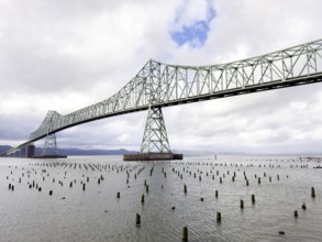 Astoria Megler Bridge on the Columbia River, Astoria, Oregon, USA, North America