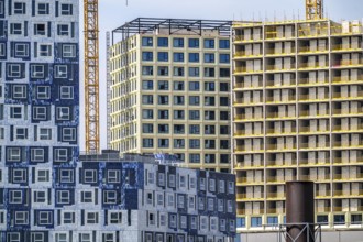 Construction of over 920 student flats at Cambridgelaan in the Science Park, University of Utrecht,