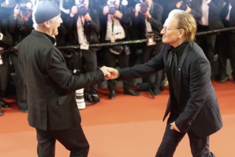 Cannes, France - 16.5.2024: The Edge and Bono of the 78th Cannes International Film Festival on the