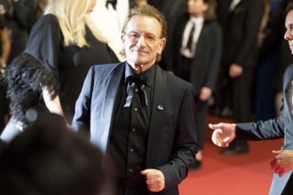 Cannes, France - 16.5.2024: Bono on the red carpet during the 78th Cannes International Film