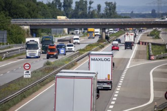 View of the 61 motorway near Ludwigshafen