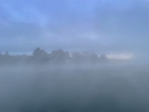 Fog over Lake Starnberg, Bavaria, Germany