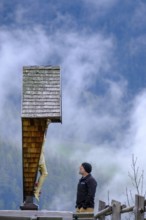 Crossroads in the Matsch Valley, Mals, Vinschgau, South Tyrol, Italy
