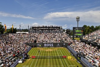 Overview, total, spectators, visitors, centre court, sky, blue, sold out, tennis, ATP 250, BOSS