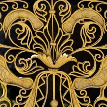 Detail in the sculpture park of the plane tree grove on the Mathildenhöhe, UNESCO World Heritage