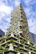 Wonderwoods residential tower, one of 2 green buildings, in Utrecht in the new Healthy Urban