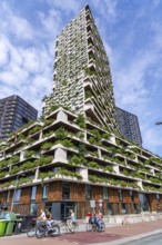 Wonderwoods residential tower, one of 2 green buildings, in Utrecht in the new Healthy Urban