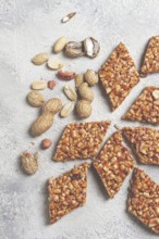 Kozinaki with peanuts, dessert, gozinaki, traditional Georgian cuisine, no people