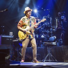 Carlos Santana, singer and guitarist of Santana live on Oneness Tour 2025 at the Uber Arena in