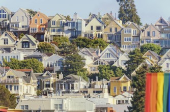 View of Castro district, San Francisco, California, USA