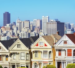 The Painted Ladies, Alamo Square, San Francisco, California, USA
