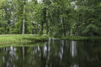 In the park of Fraeylemaborg Castle, Slochteren, province of Groningen, Netherlands