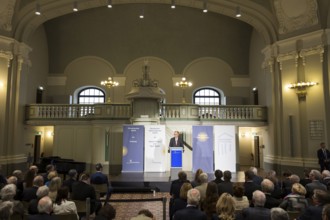 Friedrich Merz (Chancellor of the Federal Republic of Germany) speaks at the presentation of the