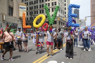 Detroit, Michigan USA - 8 June 2025 - Gay, lesbian, bisexual, and transgender activists and their