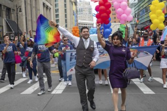 Detroit, Michigan USA - 8 June 2025 - Gay, lesbian, bisexual, and transgender activists and their