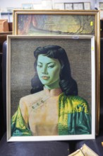 Miss Wong by Tretchikoff, Boots picture at auction, England, UK c 1960s