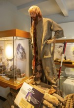 Neolithic archaeology exhibition inside Alexander Keiller Museum, Avebury, Wiltshire, England, UK -