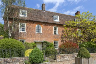 Manor Farmhouse historic farm house building in village of Avebury, Wiltshire, England, UK