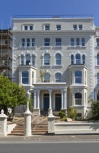 Large historic semi-detached houses, Orchard Gardens, Teignmouth, south Devon, England, UK