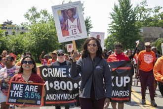 Detroit, Michigan - Silence the Violence, a march against gun violence organized by the Church of