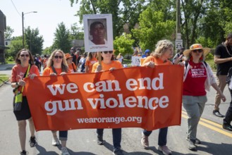 Detroit, Michigan - Silence the Violence, a march against gun violence organized by the Church of