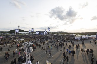 Festival area with Mandora Stage at the Rock am Ring Festival on Sunday, Nürburgring race track