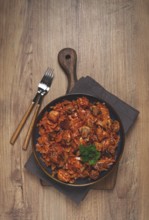 Bigos, bigus is a national Polish dish, made of cabbage and meat, stewed, homemade, no people