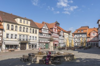 Bad Sooden, Allendorf, Allendorf district, historic old town with numerous half-timbered houses