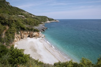 Milopotamos Beach on the Aegean Sea, Pelion Peninsula, Thessaly, Greece