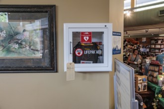 Automated Emergency Defibrillator at the Oconaluftee Visitor Center at Great Smoky Mountains