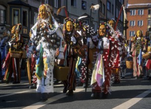 Swabian-Alemannic carnival, parade in Rottweil, procession in Rottweil