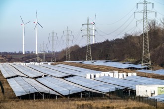 20 MW peak solar park on recultivated open-cast areas at the Garzweiler lignite mine, open-air