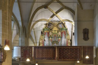 Baroque organ in St. Margaret's Church, Medias, Transylvania, Bulgaria