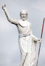 Patron Saint of Sea Travelers Statue on the Rio Dulce River, Livingston, Izabal Department,