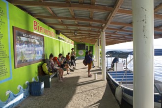 Livingston boat dock on the Rio Dulce River, Izabal Department, Guatemala