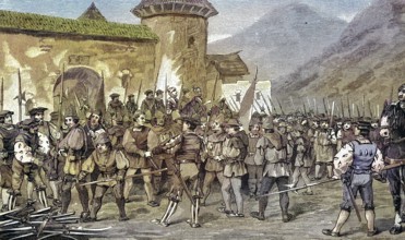 German Peasants' War, 1524-1526, Disarmament of the Tyroleans in Radstatt/German Peasants' War,