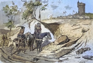 German Peasants' War, 1524-1526, Wagenburg der Bauern bei Königshofen/German Peasants' War, Wagon