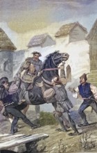 German Peasants' War, 1524-1526, Hans Schnabel is captured in Meiningen. The carpenter Hans