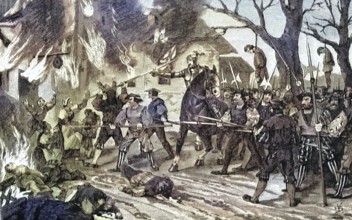 German Peasants' War, 1524-1526, burning of Schladming/German Peasants' War, burning of Schladming,