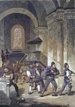 German Peasants' War, 1524-1526, destruction of Murrhardt, a small town in the Rems-Murr district,