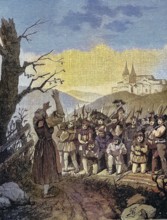 German Peasants' War, 1524-1526, The black courtier blesses the peasants. Margarete Renner (born